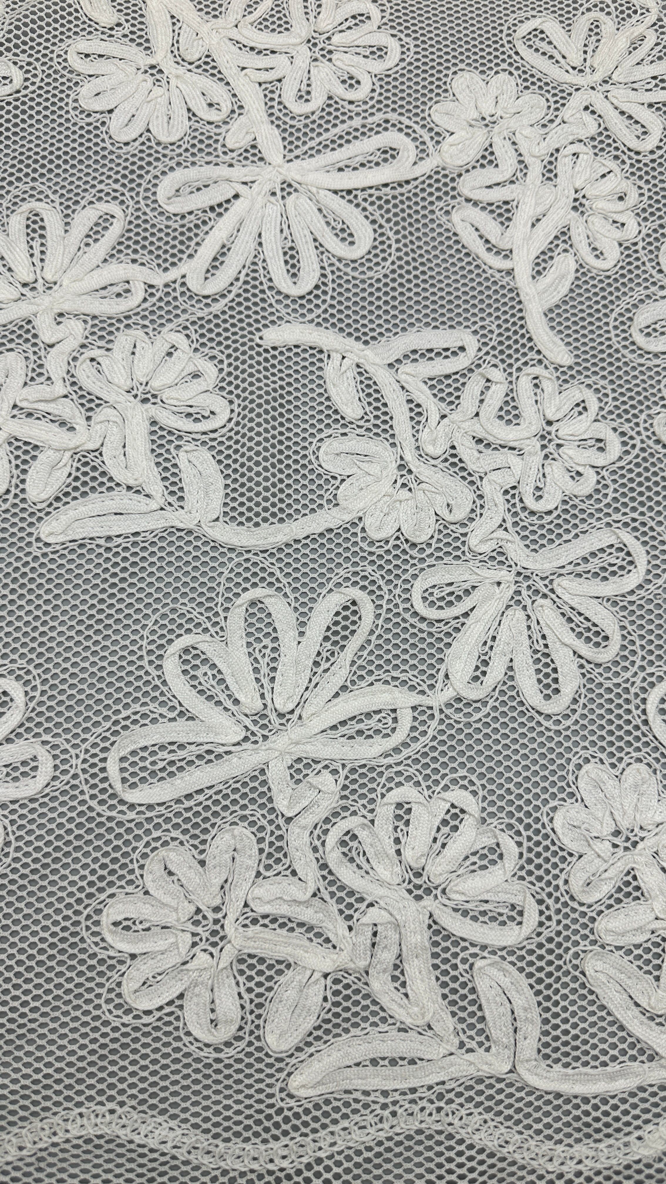 Elegant And Durable 120-130CM Embroidered Lace Fabric For Wedding And Birthday Occasions