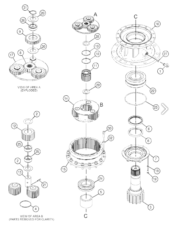378-9517 3789517 CA3789517 464-8726 FOR CATERPILLAR 320D2 320GC 320D3 EXCAVATORS PARTS SWING GEARBOX SWING DEVICE ASSY HYDRAULIC SWING MOTOR SWING