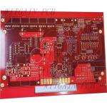 8 Layer Multilayer Circuit Board Red Solder Printed 50 Ohm