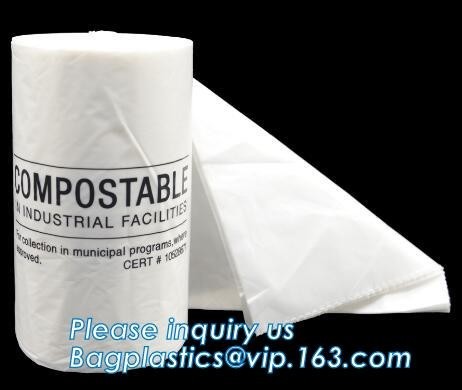100% Biodegradable and compostable plastic kitchen garbage bag, compost kitchen