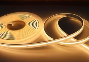 China Certified 840 LED Cob Strip Lights In Warm White Adhesive Backing Ra Value factory