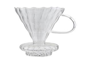 China High Borosilicate Glass Coffee Dripper Heat Resistant For Brewing Coffee factory