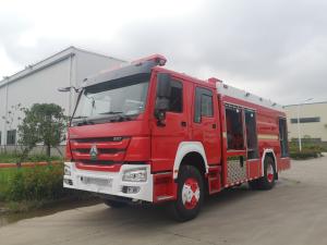 China HOWO 276kw Fire Trucks Rescue 10 Wheeled 10t With Foam Powder Combination factory