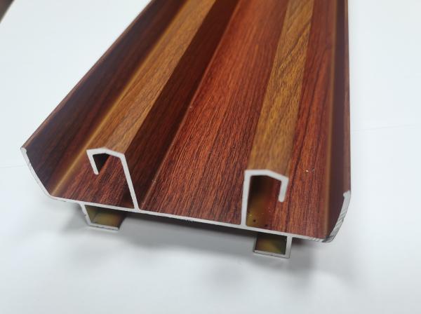6063 Aluminium Sliding Profile Two Tracks Sliding Window And Door Wooden Grain