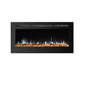 China Electric Decorative Fireplace Heater Wall Mounted Fire Kamin Installation Type Insert factory