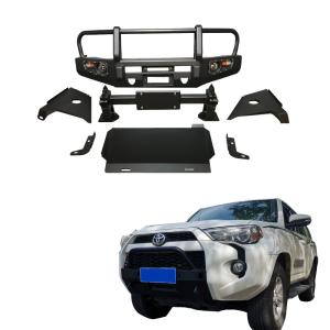 China Steel 4x4 Off Road Auto Parts Front Bumper Guard Rear Bumper for Toyota 4 RUNNER N21 factory