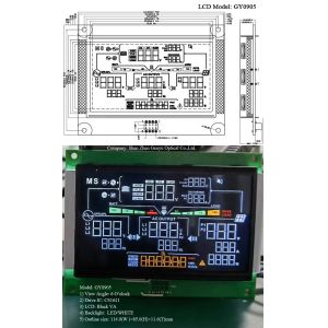 7 Segmental Digital Solar Inverter LCD Display Screen Black VA -20-70C with and
