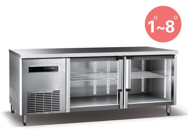 Refrigerated Work Table For Kitchen 660L Commercial Refrigerator Freezer R134a