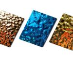 310 S31020 1.4841 Decorative 3D Water Wave Color Stainless Steel Plate For