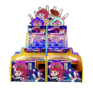 China 2 players mini bowling ticket game machine for kid game center, Bowling Big Dunk twims factory