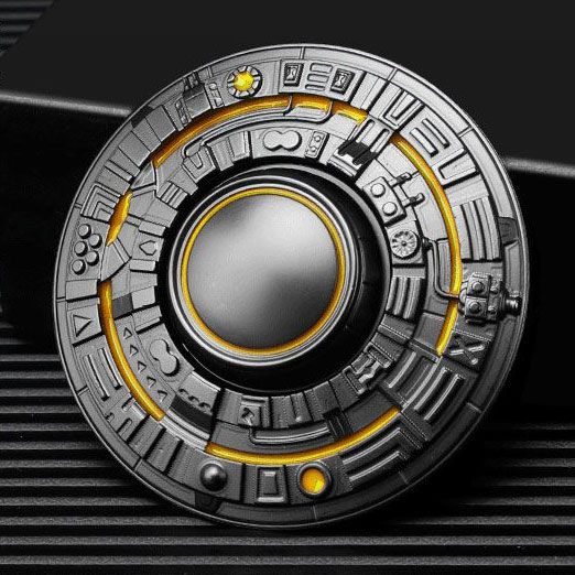 Metal Fidget Spinners for Kids Adults Luminous Night Effects UFO Finger Hand Spinner