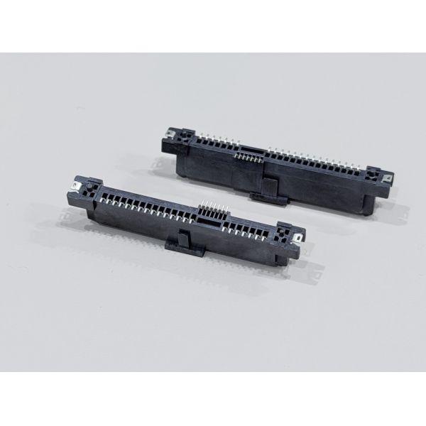 SAS 29-Pin SMT Female Electronic Signal Connector | Gold Flash Terminal PCB Connector for Server, Automotive, High-Speed Transmission