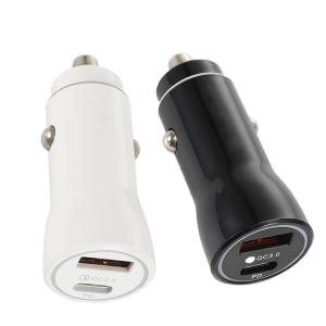 China Macbook 12V 24VDC 20W USB C Car Adapter With PD USB Type C Ports on sale