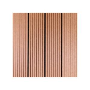 China Create a Beautiful Outdoor Area with WPC Tile and Durable 300x300x22/25mm Deck Tiles factory