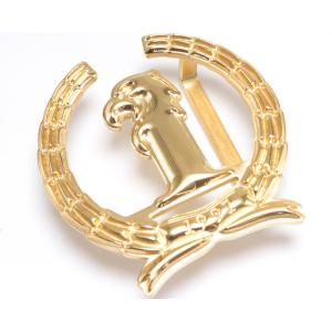 China 40MM SS304 Retro Perforated Metal Belt Buckle PVD Plating on sale