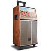 China hot sale 17 inch lcd touch screen portable trolley speaker home video Karaoke speaker factory