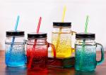 480ml Juice Empty Glass Containers Screw Metal Lid Eco - Friendly