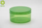 Green Color Round Plastic Body Butter Containers , 150g Wide Mouth Body Cream