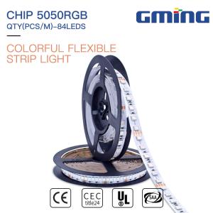 China Remote Control 84leds/m 12V 25W SMD 5050 LED Strip Light IP20 factory