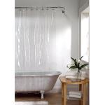 Mildew Resistant PEVA Stylish Waterproof Shower Curtain , Clear Plastic Shower