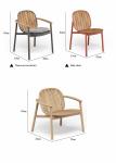 Pastoral Teak Outdoor Dining Sets Table And Chairs For Coffee Time