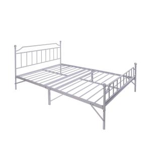 China OEM Full Size Metal Bed Frame Cast Iron Eco Friendly Finish With Headboard factory