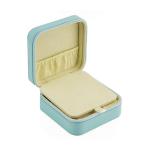 Zip Close Multiple Compartment Faux Leather Jewelry Travel Case OEM With Mirror