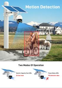 China Digital Wifi Outdoor Security Camera Solar Powered 5V factory