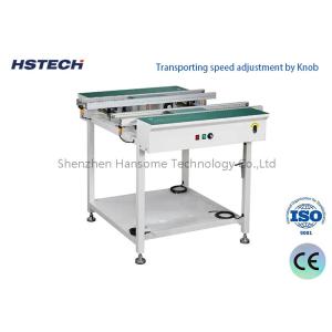 China ESD Flat Belt PCB Handling Equipment Stable Stainless Hand Crand Width Adjust SMT Conveyor factory