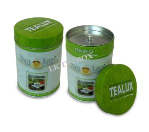 China 67mm Printed Airtight Kaldi Round Tin Box For Coffee And Tea Pepper Canister Storage With Inner Lid factory