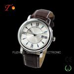 Hot sell and calssic design for men watch PU leather band with reasonable price