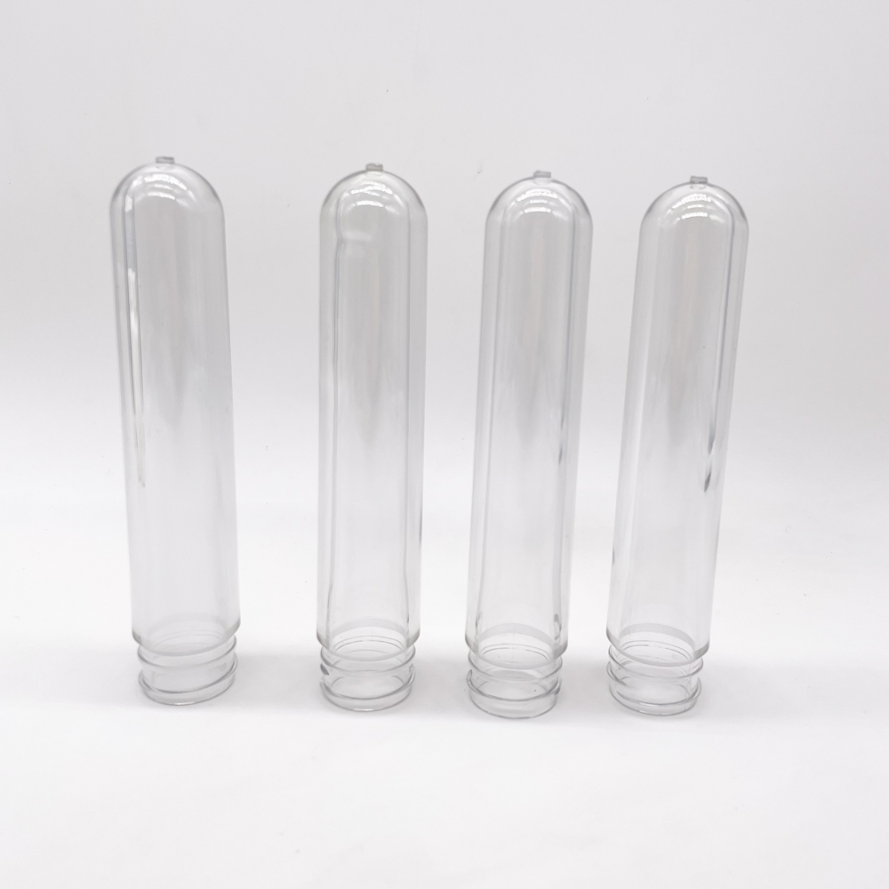 65g 1000ml PET Preform Tube Customized Color Plastic Bottle with SCREW CAP 28-410mm