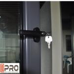 Dark Grey Contemporary Aluminium Windows , Ventilation Bifold Kitchen Window Bi