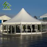 Windproof Solid Sidewall Octagon Blackout Tent Multi Sided For Restaurant