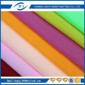 China various colors tricot plain plush velboa fabric factory