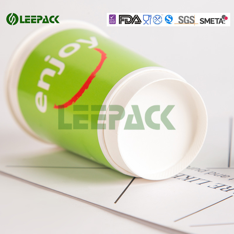 Custom design printed insulated takeaway paper hot drink coffee cups with lids wholesale