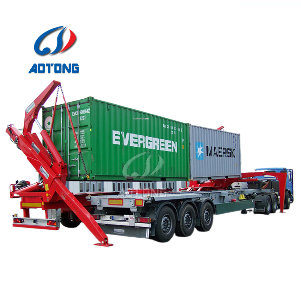 37T Rated Load Capacity Container Side Loader Semi Trailer with Side Lifter Loader Lift