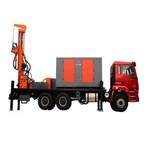 China 200m Depth Water Well Drilling Truck Carrying Vehicle 6x4 266HP Load Vehicle Engine factory