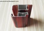 Thermal Break Wood Grain Aluminium Casement Window Profile For Apartment Project