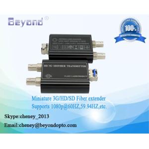 China 3G/HD/SD-SDI over singlemode Video SFP-type optical fiber extender immune to pathological up to 80KM on sale