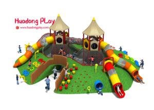 China Economic Children'S Playground Climbing Equipment With Big Slide Tube 1670*1350*580cm factory