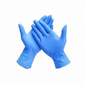 China Xxl Blue Biodegradable Disposable Nitrile Gloves Powder Free factory