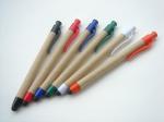 High Quality Eco Recycle Paper Barrel Ball Pen with stylus