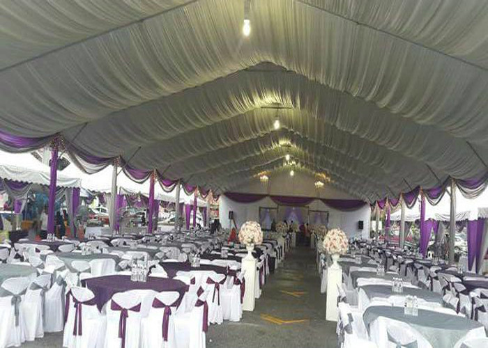 Clear Span Marquee Party Tent With Windows For Wedding / Exhibition Ceremony