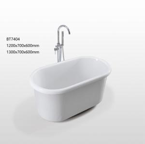 China Children Acrylic Freestanding Jacuzzi Bathtub Oval Stand Alone Tub factory