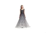 Luxury Black Lace Tulle Embroidery Arabic Evening Dresses Sweep Train Style