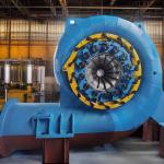 Vertical Water Turbine Generator 50Hz Brushless 220V-690V Air Cooled Outdoor