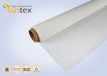 750C Stainless Steel Wire Reinforced Silicone Fiberglass Fabric For Fire Curtain