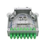 8 Fibers Sc/Apc Fiber Optic Din Rail Terminal Box Grey Cold Rolled Steel