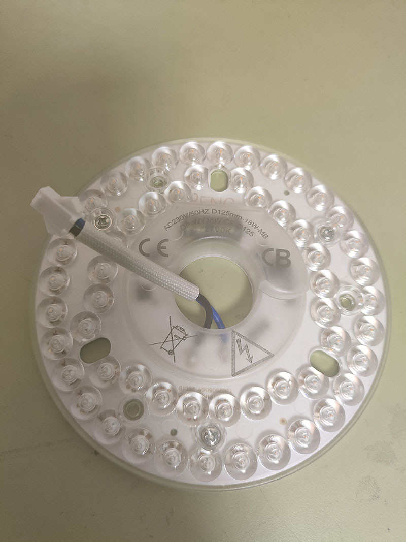LED ceiling fan light replacement: new products: dia125mm single color 2700K , CE ROHS ERP certification approved